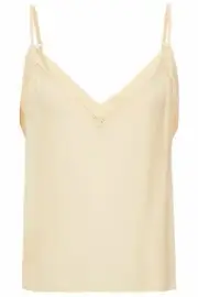 $175 - SANDRO Paris RAWYA Karite PICOT-TRIMMED CHIFFON CAMISOLE - 4 / (US XL)