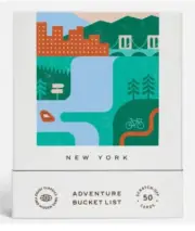 New York Adventure Bucket List~50 Scratch-Off Cards~Outdoor Activities~NWT~