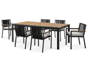 Sorrento Outdoor Dining Table with 6 Chairs