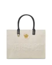 Versace La Medusa Canvas Large Tote Bag
