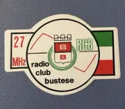 CB RADIO CLUB Bustese Ephemera 27 MHz Citizens Band Sticker RCB Italy Italia