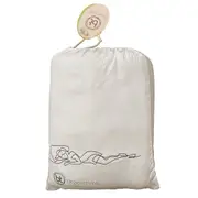 White Bamboo Fitted Bed Sheet - King