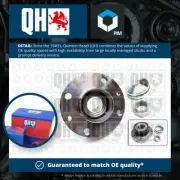 Wheel Bearing Kit fits FIAT PALIO 178 Rear 1996 on With ABS QH 46512973 Quality