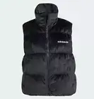 Adidas Regent Velvet Down Puffer Vest Black JE7217 Women's Size L