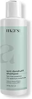 'mars by GHC Anti Dandruff Shampoo with Aloe Vera & Menthol for Itchy Scalp & Dandruff Control | 200 ml | Pack of 1