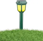 Pathway Lights Solar Powered | 2X Solar Pathway Lights Animals Prevention Lamp - Ultrasonic LED Warning Humane Lamp Decorative for Orchard, Farmland, Garages, Livestock Farms