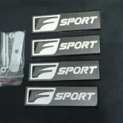 Black Glossy Big F-SPORT Metal Grille Emblem + 3x Sticker Decal Badge Rear Turbo (for: Porsche)