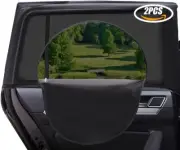 Sun Shade for SUV Window - 2 Pieces Rear Window Breathable Mesh Zipper Car Windo
