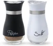 Salt and Pepper Shaker Set of 2 Black and White for Gifts, Kitchen Decor, Home,