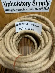 Burlap Covered Fox Edge / Edge Roll 3/4" X 50 ft/roll. Made In U.S.A . UPC901511