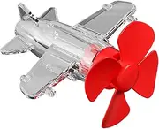 Zunetsutock Wind Driven LED Aircraft Propeller | Small Airplane Ornament Colorful LED Lights Wind-Powered | Anti-Collision LED Warning Auto Lights Waterproof for Handlebars, Rearview Mirrors