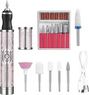 Electric Nail File - Electric Nail Drill Machine - Professional, USB Rechargeable Manicure Accessories, Pedicure Tool for Gel Polish & Acrylic Nails Removal