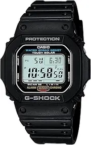 [Casio] Men's G5600E-1 G-Shock Grey Digital Dial Shock Resistant Watch, Grey, Quartz Watch,Digital