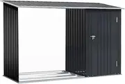 Giantz Garden Shed 2.49x1.04m Storage Box, Greenhouse Outdoor Workshop Home Shelter Tool Shade Green House, Sloped Flat Roof Galvanized Steel Dead Bolt Lock