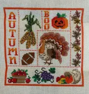 REDUCED! NEW!!! Susan Treglown Needlepoint Autumn Hand Painted Canvas 13 count