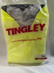 Tingley J44122 Eclipse Arc Flash Rain Jacket Cat 2 Yellow Large Adjustable Hood