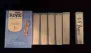 BARITONE SAX RICO ROYAL 3.5 REEDS SET OF 5 AND ONE 1.5 BONUS