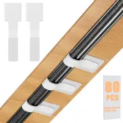 Hook and Loop Cable Ties, 80PCS Cable Management Under Desk, Reusable Wire Or...