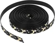 iplusmile Moon and Star Printed Grosgrain Ribbons for Eid Mubarak Decorations for Ramadan Elegant Wrapping Ribbons for Special Occasions