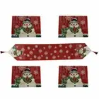 Christmas Table Runner Dining Cotton Tablecloth Snowman Xmas Party decoratiion