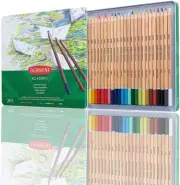 Derwent Academy Watercolour Pencils Set of 24 in Tin for Drawing Illustration