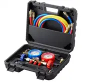 AC Gauge Set 3 Way AC GaugeR134A/ R22/R12/R502 Refrigerant Car Freon Charging
