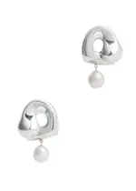 Agmes X Simone Bodmer-Turner Sandra Large Sterling Silver Drop Earrings ONE SIZE