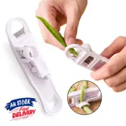 French Bean Remover Slicer Cutter Stringer Shredder Runner Peeler Green