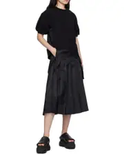 open-necked black shirt 1 Black