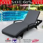 Gardeon Outdoor Furniture Sun Lounge Wicker Patio Lounger Sofa Rattan Day Bed Bk