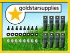 4 x pr of ride-on mower swing back replacement BLADE & BOLT SETS for MTD MOWERS