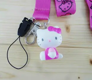 【震撼精品百貨】Hello Kitty 凱蒂貓 手機掛繩-桃心 震撼日式精品百貨