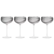 2x 2pc Tempa Skylar Storm Cocktail Drinking Glass Cup Set