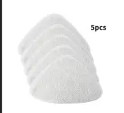 5 Pcs Microfibre White Pad For Vileda Steam Cleaner 100 Hot Spray Mop Supplies
