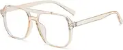 [WNCKSQ] Transparent Glasses Frame Women Men Anti Blue Light square Eyewear Blocking Glasses Optical Spectacle Eyeglass
