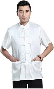 [ChangNanJun] Tai Chi Clothing Wing Chun Kung Fu Clothes Short Sleeves Tang Shirt