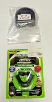 NEW! Brain pad, double mouthguard - mouthpiece - kids size + case