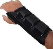 Preston Canvas Wrist Splint, Left, Medium, Orthopedic Support Brace for Tendonitis, Inflammation, Carpal Tunnel, Injuries & Pain, Full Finger Function (Left)