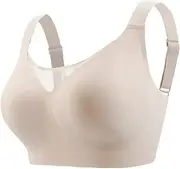 [Generic] Nulalift Anti Sagging Bras for Older Women, Wireless Bras for Women - Womens Bras, Breathable Seamless Bra Everyday Bra (L,Skin)