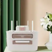 Router Storage Box 2 Layer Dust Proof Multifunctional With Lid Cable Manageme HG