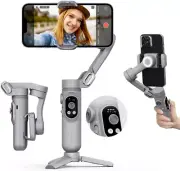 AOCHUAN SMART X Smartphone Gimbal Stabilizer, Handheld 3-Axis Phone Gray