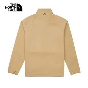 【The North Face 官方旗艦】北面男款卡其色防風防潑水輕量風衣｜83S6N51