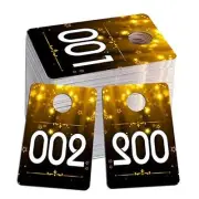 Number Tags for Live Sales - 1.7" x 2.5" Normal & Reverse Mirror Image 2-black