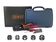 Professional All-In-One RF Coax Quick Change Tool Kit Crimper Cutter Stripper...