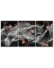 Ready2HangArt Glitzy Mist IV Wrapped Canvas Wall Art Set