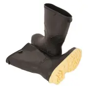 TINGLEY 11614 StormTracks Rain Boot, PVC, Child, Black/Tan Size 10, PR
