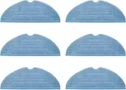 Clean Mop Microfiber Mop Clothes Cleaning Pads，Compatible for Roborock， T7S T7S Plus S7 Vacuum Cleaner Accessories Accessory Replacement(6pcs)
