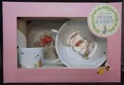 New Wedgwood Peter Rabbit 3 Piece Nursery Set Beatrix Potter w/ Box Pink, Easter