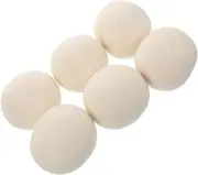 HAPINARY 6 Pcs Wool Softener Balls Static Tangle Laundry Balls Hair Catcher Helper Lint Reducer Gentle Drying