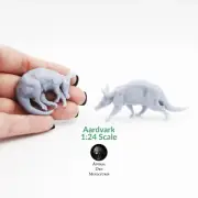 Aardvark miniatures - 1:24 scale diorama animal model by Animal Den Miniatures